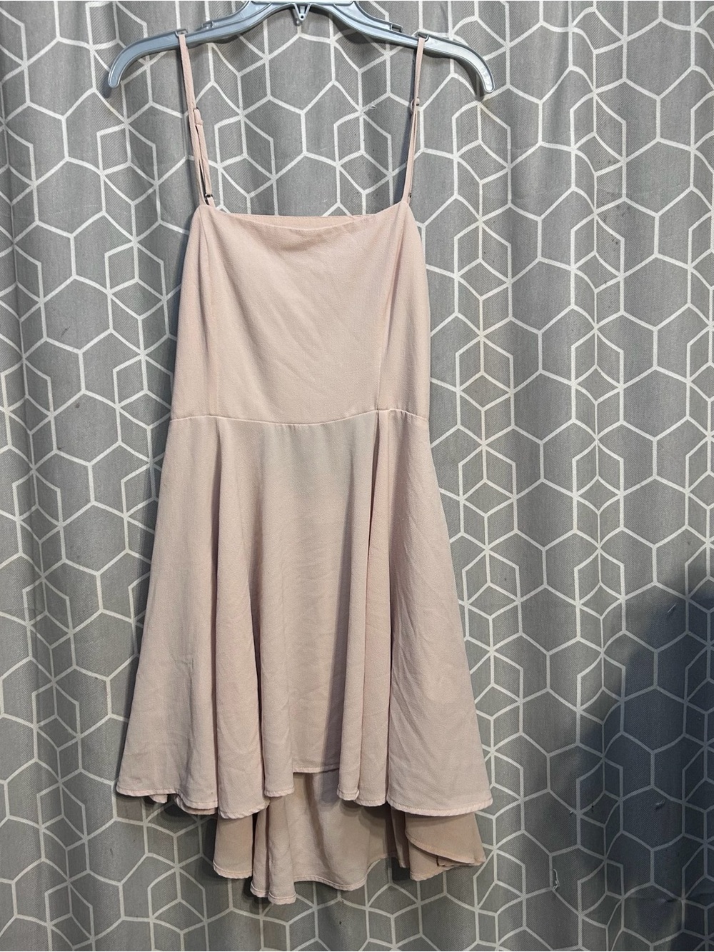 Light Blush Spaghetti Strap Mini Dress